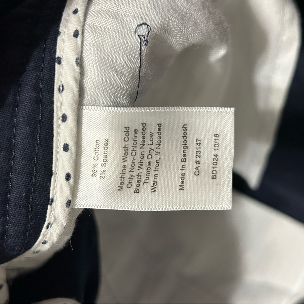 Talbots Women’s Navy Perfect Short Curvy Size 18W Cotton Blend 10.5” Inseam - Picture 7 of 8